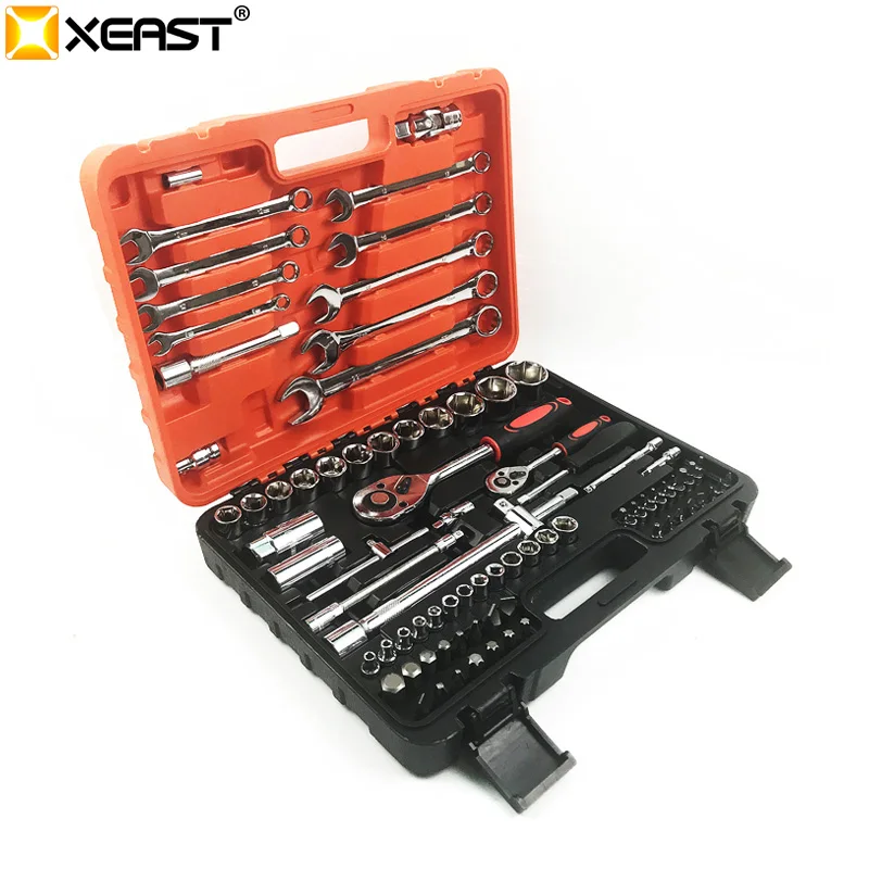 

XEAST 82 PC Tool Set for Car Repair Tools Mechanic Tool Set Sockets Set Bit Set Ratchet Spanners Wrench
