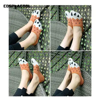 

Japanese Fashion Harajuku Calcetines Mujer Cartoon Animals Cat Claw Cute Socks Creative Lovely Design Invisible Socks Funny Sox