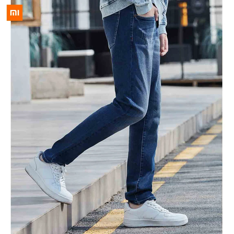 

New Xiaomi Mijia Youpin 90 point COOLMAX Slim straight jeans High-elastic fabric cool and dry light and soft for man
