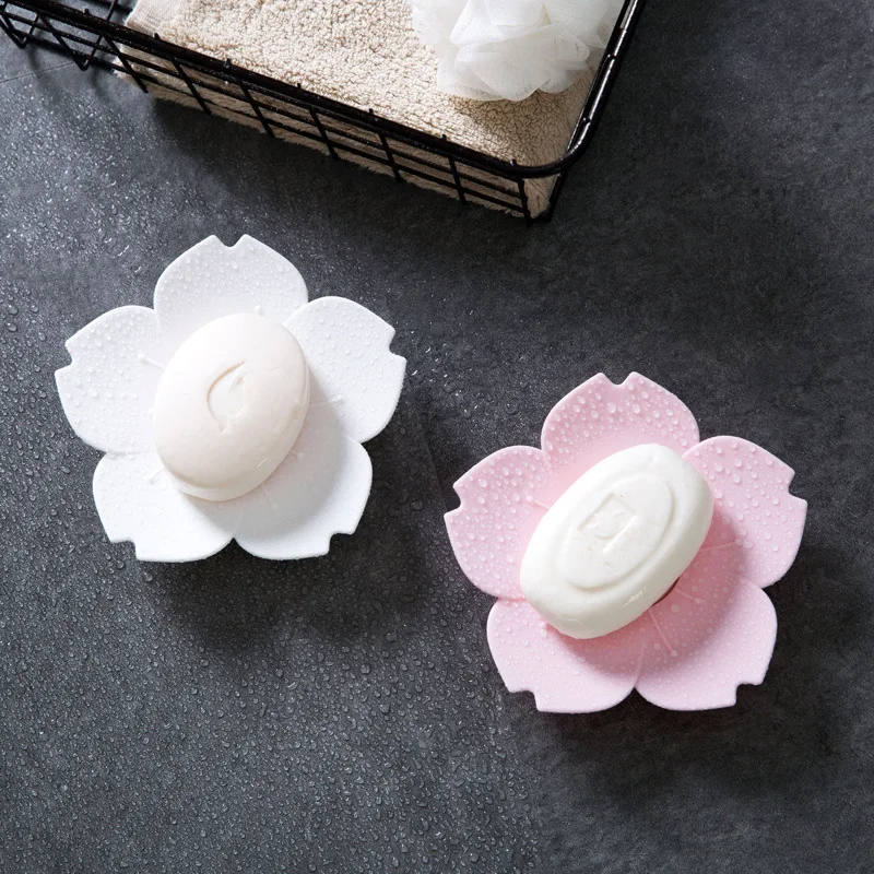 Cherry Flower Soap Box 2PC Creative Shape Draining Dish | Дом и сад