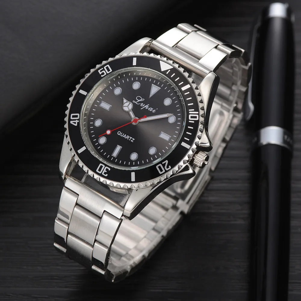 

Mens Watches Top Brand luxury Lvpai Casual Quartz Steel Belt Watch Analog Wrist Watch Waterproof Clock erkek kol saati #1204