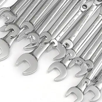 

6mm-27mm Ratcheting Box Combination Wrenches for Car Repair Ring Spanner Hand Tools A Set of Key Hand Tools Wrench Set