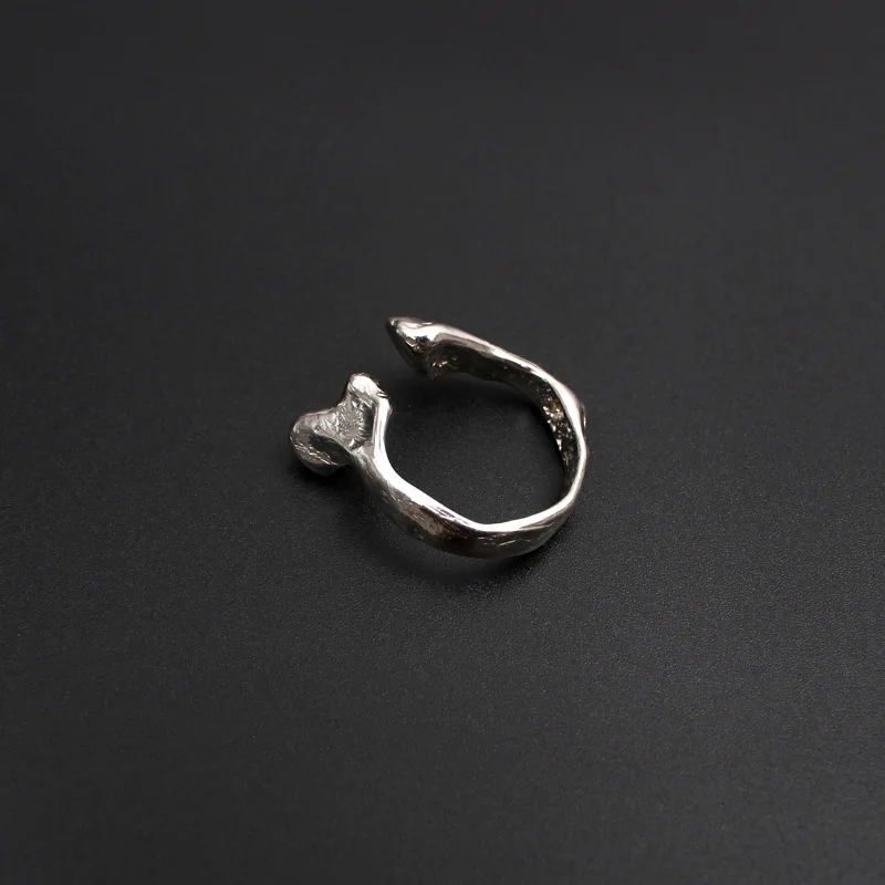 

Metal wind irregular multi-purpose ear set ring net red open ring index finger ring