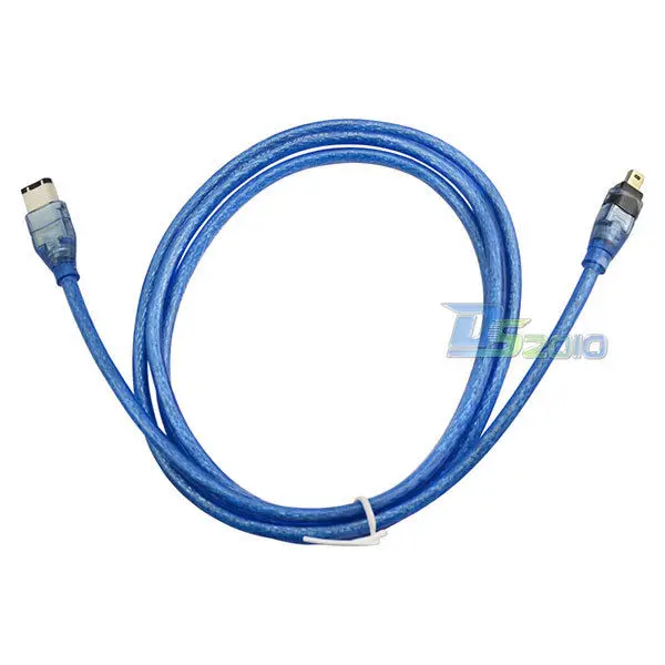 Danspeed Blue 5 футов 1 м пожарная проволока 6 Pin to 4 IEEE 1394 iLink dv кабель для видео аудио