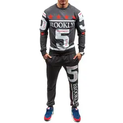 Zogaa 2019 популярный мужской спортивный костюм мужской повседневный осенний спортивный костюм с длинными рукавами и круглым вырезом