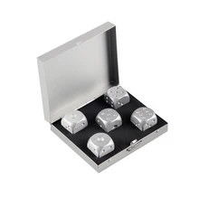Portable Aluminium Alloy Poker 5pcs Solid Dominoes Dice Game 2016 High Quality Outdoor Entertainment Party Dice Poker 2 Color
