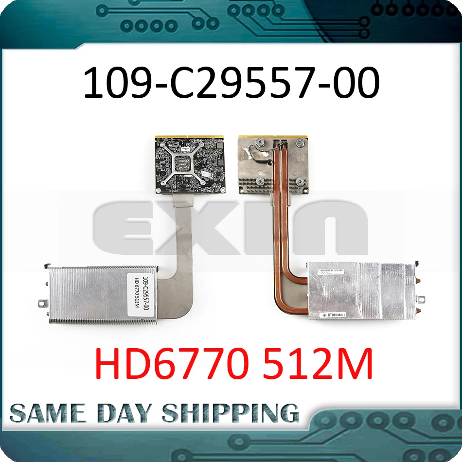 

For Apple iMac 27" A1312 Radeon HD 6770 6770M HD6770 512M 512MB VGA Graphics Video Card w/ Heatsink 109-C29557-00 216-0810001