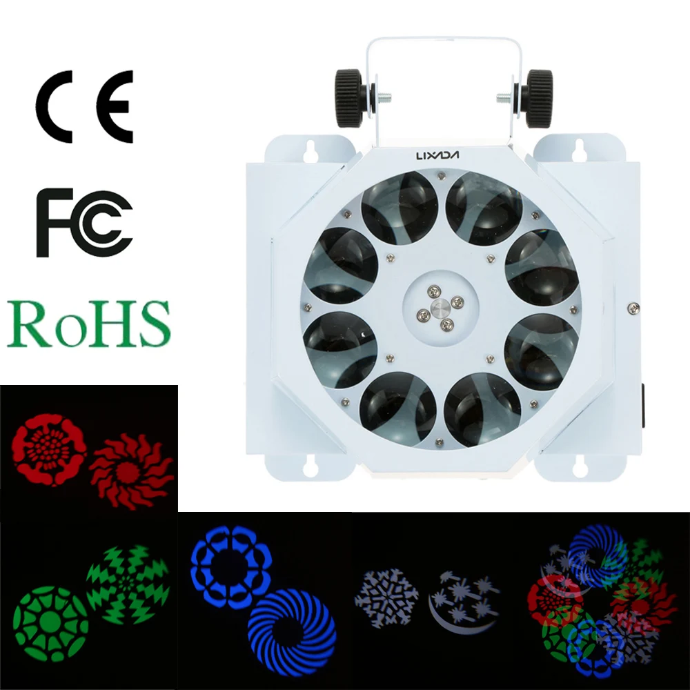 

Stage Light Effect Lamp 30W 8 LEDs RGBW Colors Changing DMX512 Sound Control Auto Running 8 for Disco KTV Club Party lamp