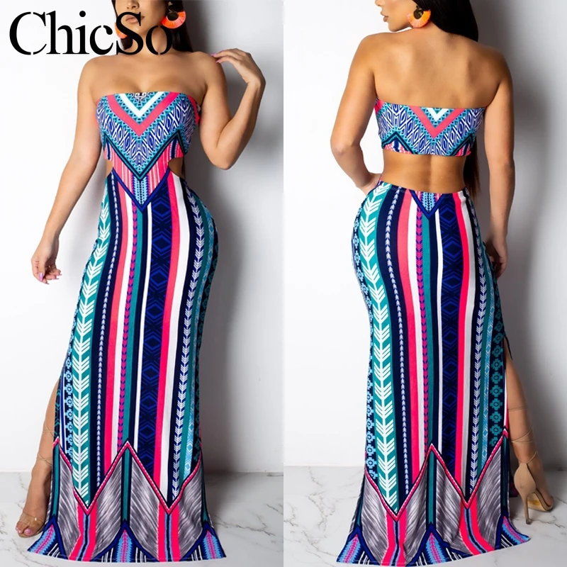 

Missychilli Knitted sexy plus size boho dress Women spring sleeveless bodycon maxi dress Summer beach vintage holiday club dress