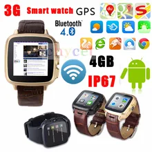 3G Android 4.4.2 Dual Core WIFI Android Smart Uhr 4 GB kamera 5,0 GPS Digitale Smartwatch-uhr-neue SIM Smartphone Uhr FM Bluetooth 4,0
