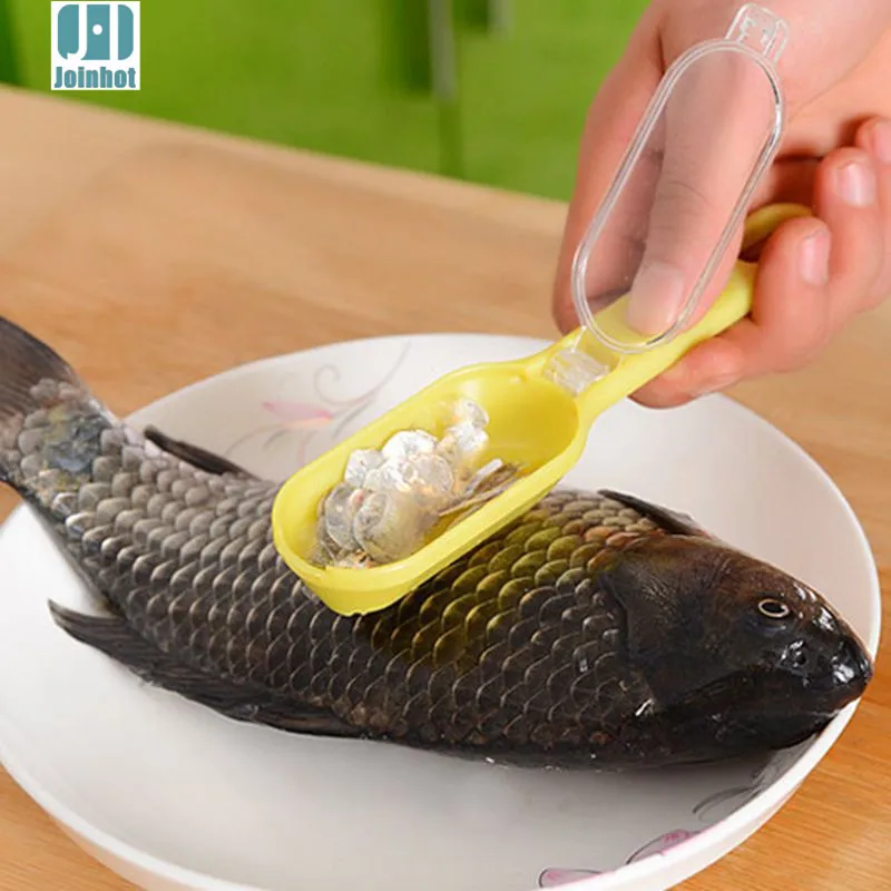

Durable Plastic Fish Scale Remover Scraper Cleaner Scaler Kitchenware Peelers