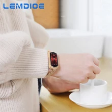 LEMDIOE fitness bracelet woman life waterproof tracker blood pressure heart rate monitor Female physiological cycle reminder