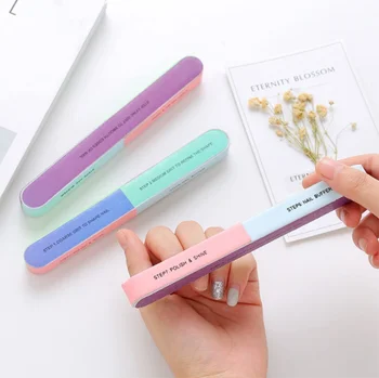 

Creative Printing Thick Sandpaper Nail File Sanding Sand Six-sided Polishing File Nail Art Nail Sandpaper Tools / by dhl 240pcs