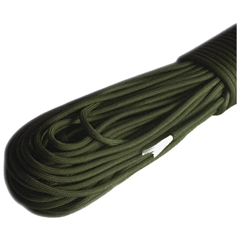 Paracord في 550 المظلة الحبل 7 ستراند كور ل تسلق التخييم مشبك حبل الظلام الأخضر 25ft