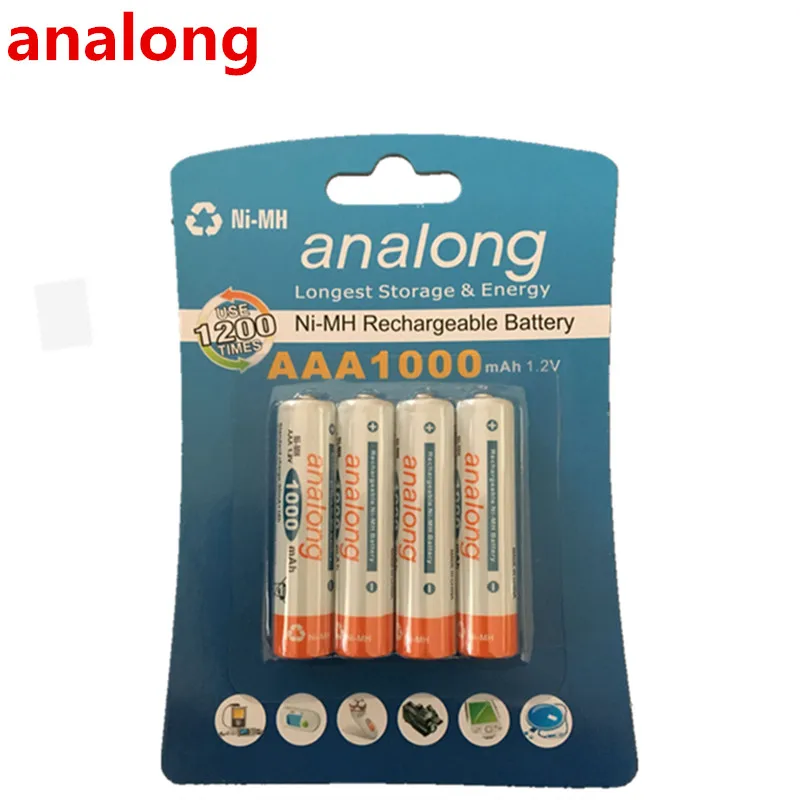 Online Analong 1.2 v AAA 3A NIMH 1000 mAh AAA baterai Batteria Baterai Isi Ulang aaa ni mh baterai isi ulang