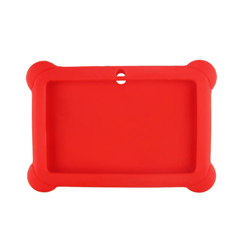 Из силиконового геля, защитный задний Чехол Крышка для iPhone 7 дюймов Allwinner A33 A23 планшетный ПК с системой андроида Q88 XJ66 - Цвет: Красный