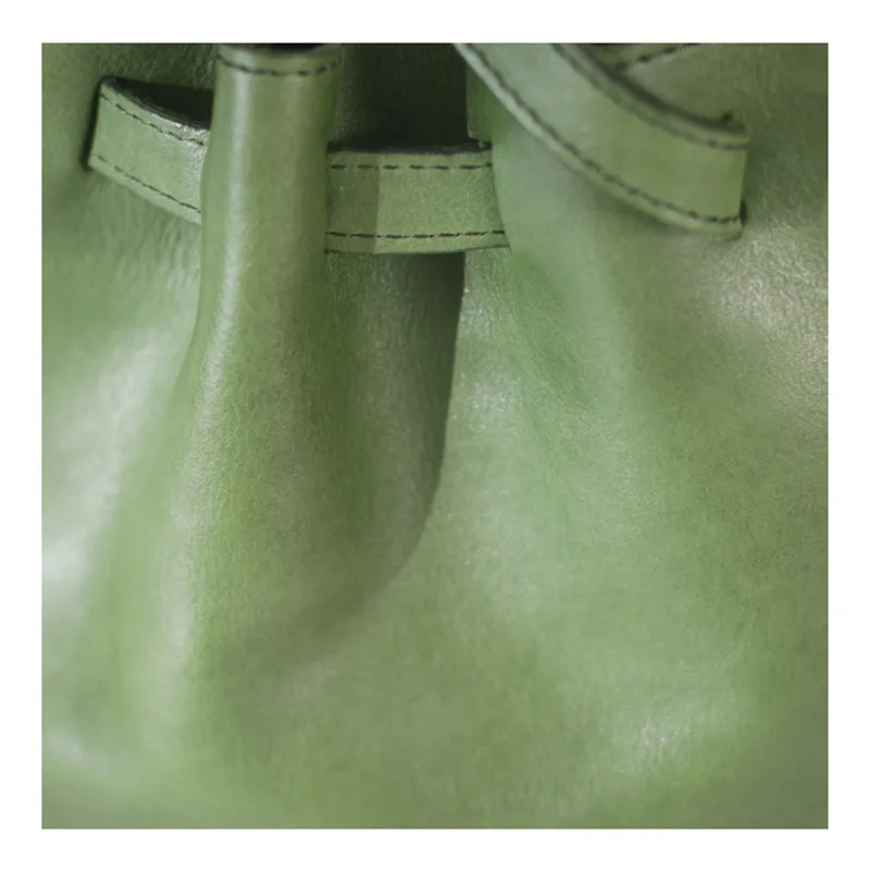 AETOO зеленая сумка, высокочувствительная Ретро Наклонная Сумка, простая маленькая свежая кожаная сумка