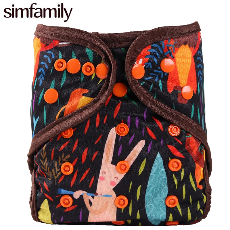 

[simfamily]1PC Reusable Cloth Diaper Cover Washable Waterproof Baby Nappy PUL Suit 3-15kgs Wholesale Adjustable Diaper