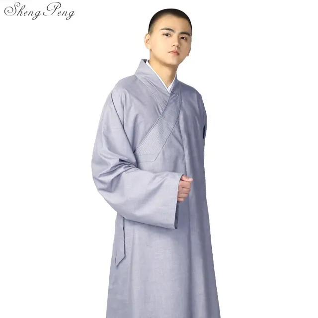 Buddhist monk robes chinese shaolin monk robes men traditional buddhist ...