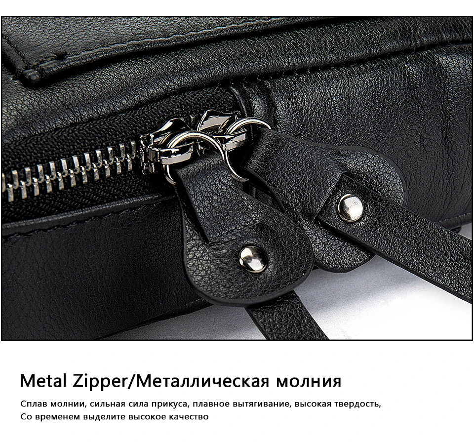 Men's Bag Crossbody Shoulder Bag Genuine Leather Male Mini Fanny Pack Clutch Small Money Belt Bags for Men Pouch Pack 18
