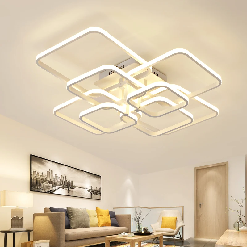 

Post-modern living room lamp Personality atmosphere led ceiling lamp creative Nordic room bedroom super bright hall lighting