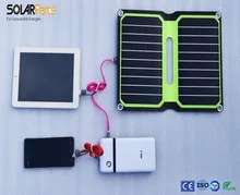Solarparts New Arrival 1x 5V/10W ETFE lamianted all-in-one high efficiency portable solar charger 12V solar panel cell flexible.