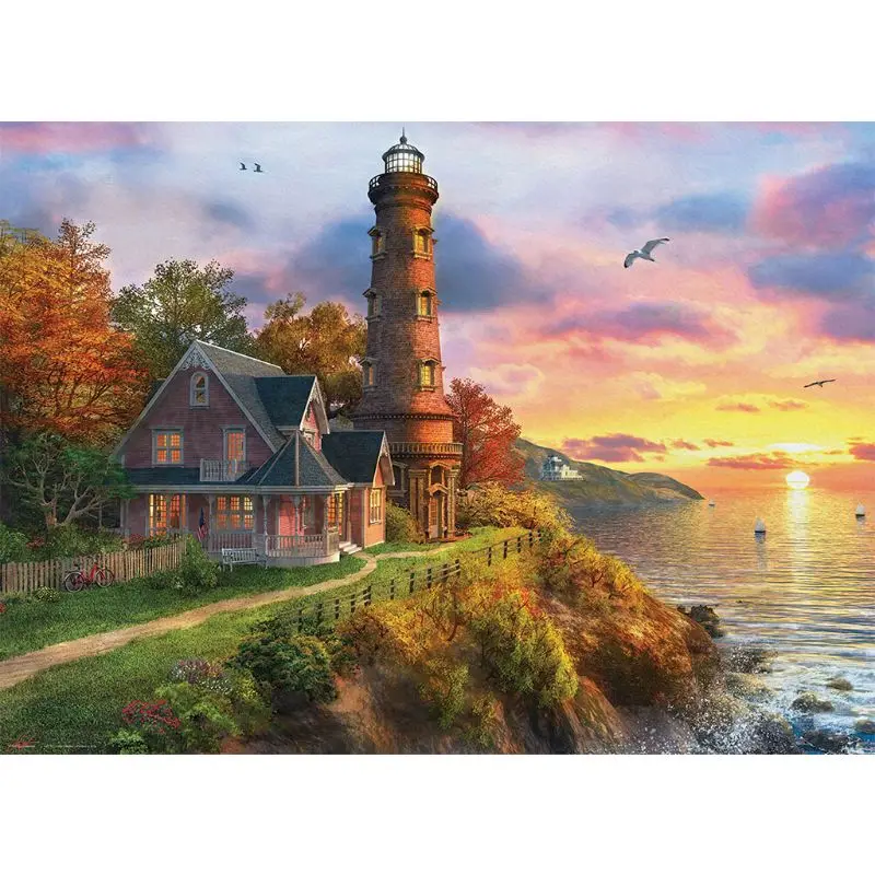 

House Light Tower DIY 5D Full Drill Diamond Painting Embroidery Cross Stitch Kit Rhinestone Home Decor Craft