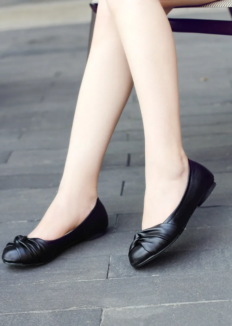 Г. Распродажа, новые криперы, большой размер 34-43, женская модная обувь женская обувь на плоской подошве, весенние женские балетки с металлическим круглым носком, однотонная повседневная обувь, H09