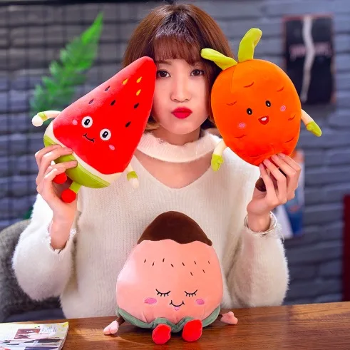 

WYZHY New creative new vegetable and fruit plush toy doll pillow sofa decoration to send friends children birthday gift 20CM