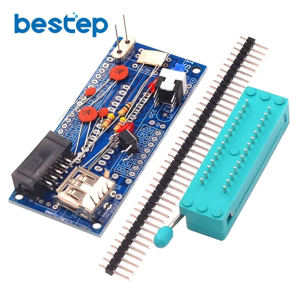 Горячая продажа DIY Kit ATmega8 ATmega48 AVR минимальная система макетная плата миниатюрный