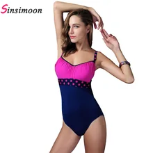 Горошек печати плюс размеры одна деталь купальный костюмы большой maillot de bain grande taille femme push up baech купальник plavky