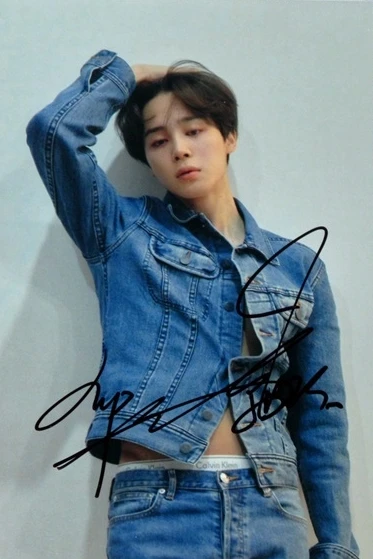 Подписанный Bangtan Boys JIMIN фото с автографом LOVE YOURSELF K POP 6 дюймов Бесплатная доставка