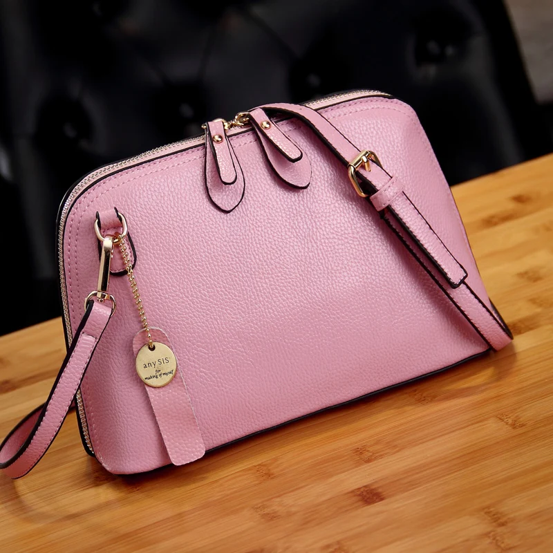 Günstige Luxus Marke Echtem Leder Handtaschen Frauen Taschen Designer Mode Umhängetaschen Für Frauen 2018 Messenger Schulter Kette Tasche X52