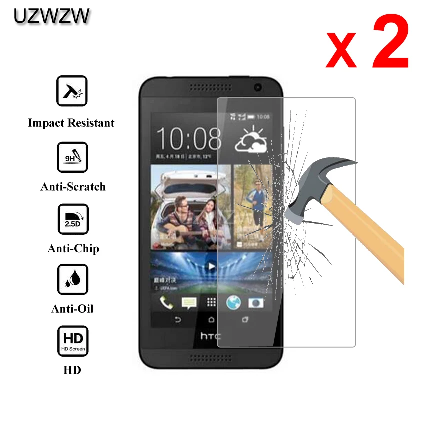 

2pcs For HTC Desire 610 Premium 2.5D 0.26mm Tempered Glass Screen Protector For HTC Desire 610 Protective Glass