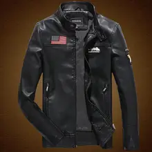 2016 New Mens leather & Suede Male outwear Men’s leather jacket Casual men jackets Man coat Autumn Fashion Slim fit