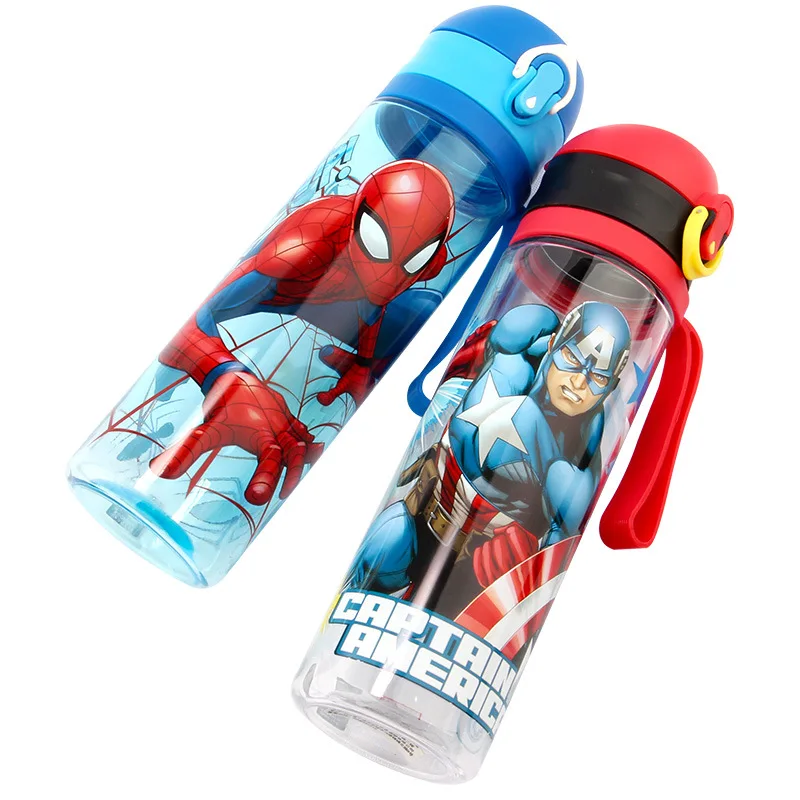 Мальчики Капитан Америка мультфильм чашки Дисней Дети прямые напитки чашки кормления спортивные бутылки