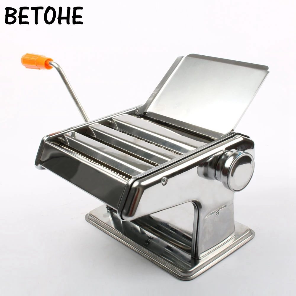 

BETOHE Manual noodle maker household pasta making machine for dough roller noodles spaghetti cutter Pasta Tools kitchen