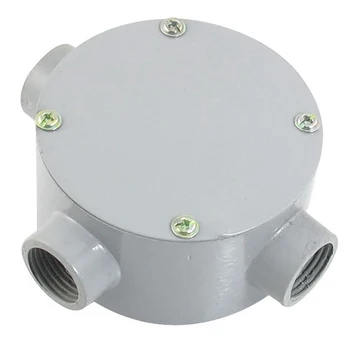 

G1 / 5.08 cm, right-angled, metal, round, 3-hole connection Junction box For Retails / wholesales