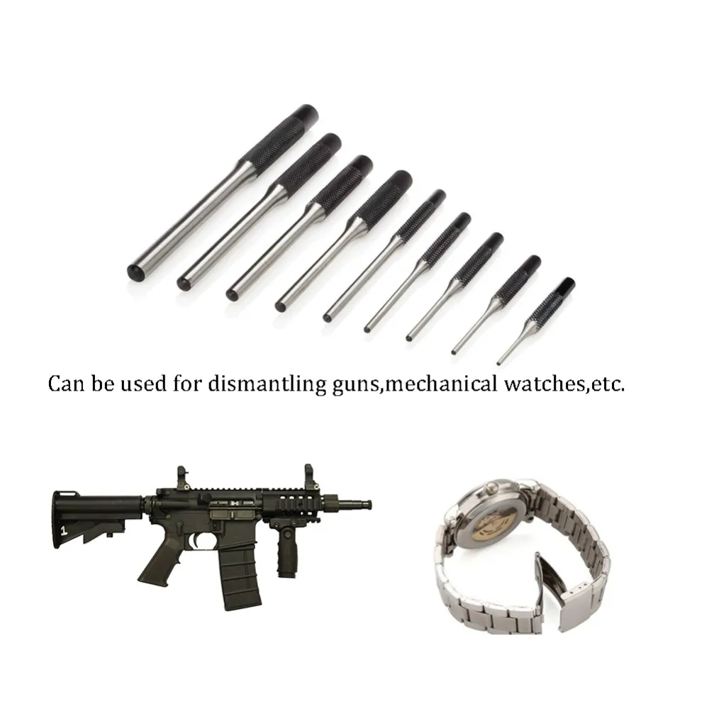 Other Outdoors Roll Pin Punch Set Gun Bolt Catch Roll Up Case Tool