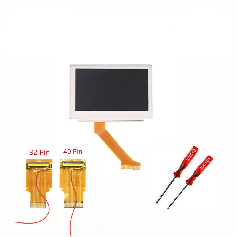 

New for Gameboy Advance MOD LCD Backlight Kit 32 Pin or 40 Pin for GBA SP AGS-101 Backlit Screen