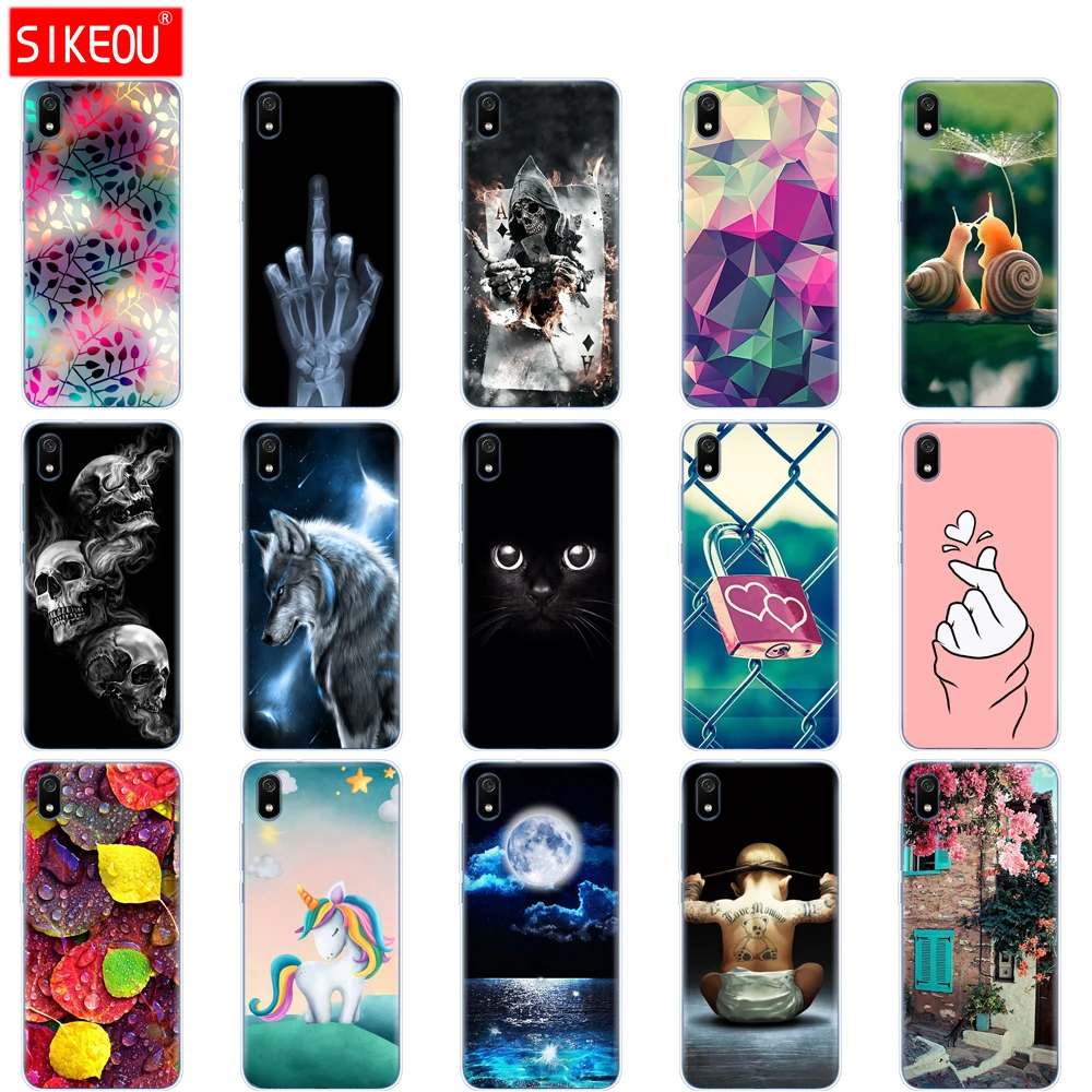 

silicone case for xiaomi redmi 7a cases full protection soft tpu back cover on redmi 7 a bumper hongmi 7a phone shell bag coque