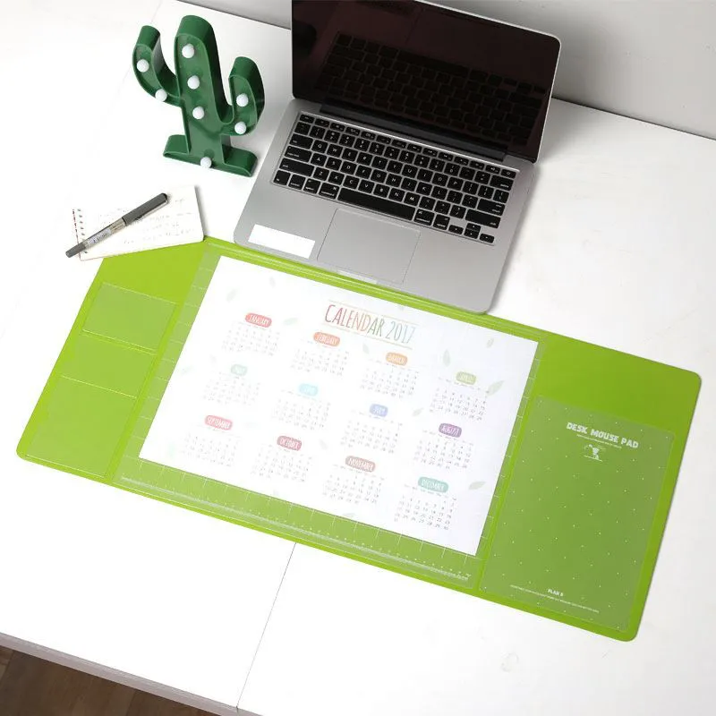  Mrosaa Candy Color Office Mat Multifunctional Weekly Planner Organizer Desk Table Storage Memo Mat 