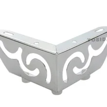 4 шт./лот H: 51 мм полый цветочный узор ноги диван фурнитура ноги мебель шкаф кровать ноги