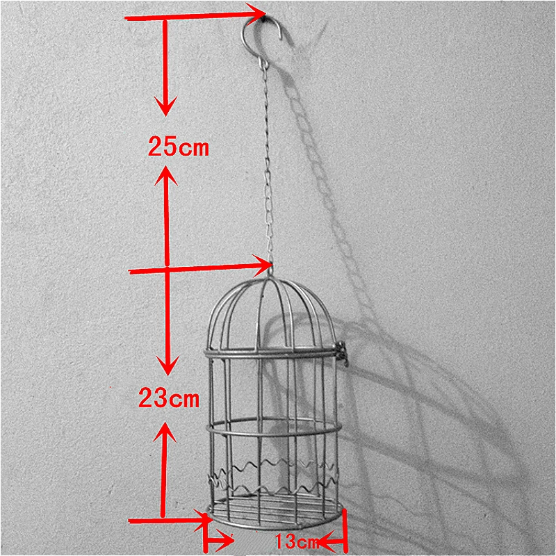 Европейская клетка, кованый цветочный горшок, цветочный кулон, оконные украшения, предметы мебели, декоративная клетка для птиц