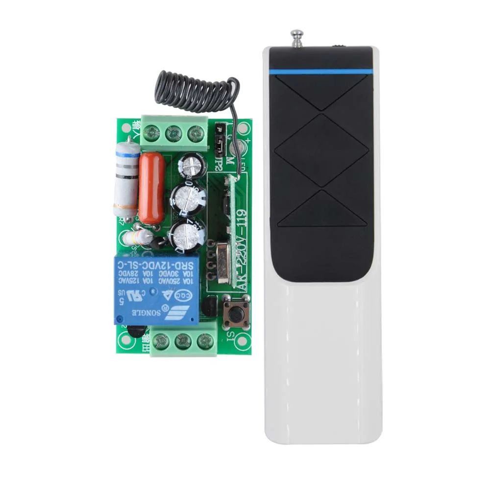 

RF Remote Control Switch AC 220V 1CH 10A Relay wireless Light Switch 1000-4000M Remote Switch Receiver Transmitter COM NO NC