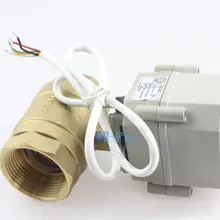 1/" до 1-1/4" латунный N.C моторизованный шаровой клапан, электрический шаровой кран, американский запас