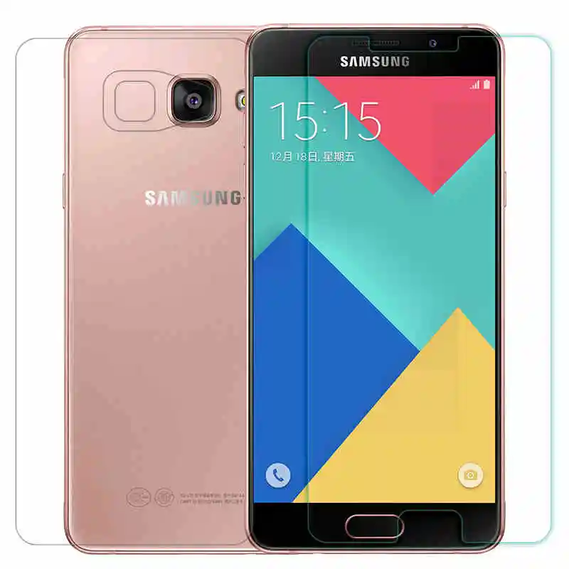 Мягкая задняя пленка + Закаленное стекло протектор экрана для Samsung Galaxy A5 2016