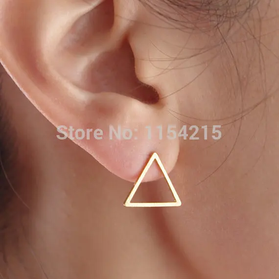 New Fashion geometric triangle studs earring jewelry for Women EY-E008