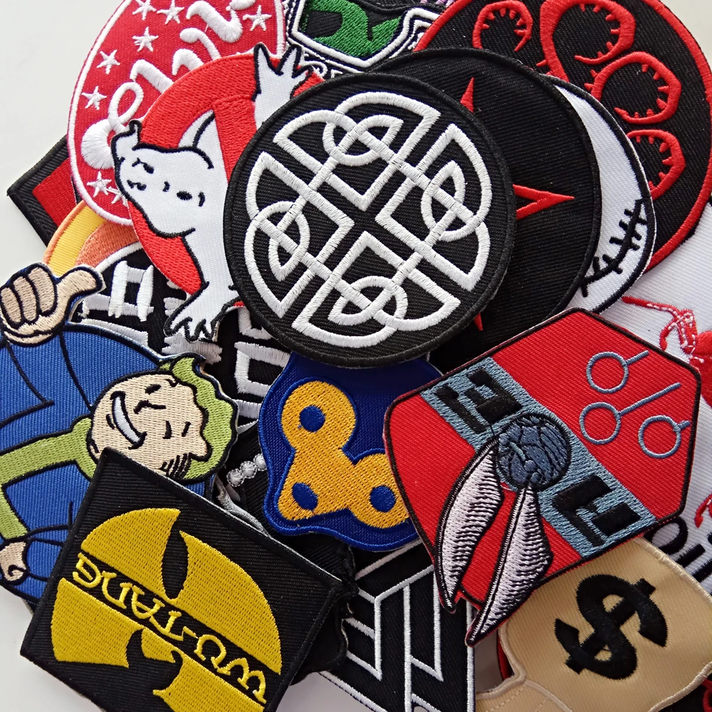 Mixed Lots Sports Logo Embroidered Applique Iron on Sew on Patch Badge For DIY Mixed Lots Sports Logo Embroidered Applique Iron on Sew on Patch Badge For DIY