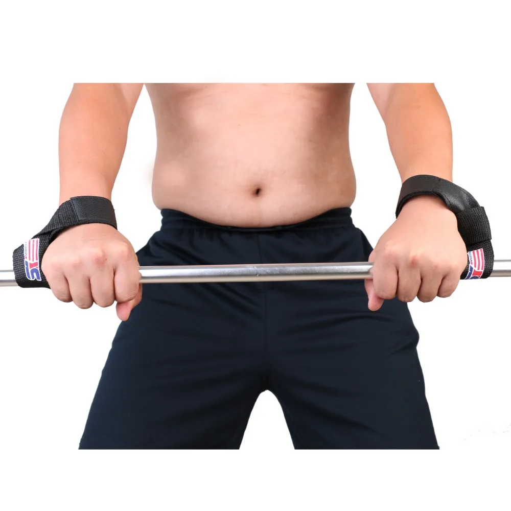 2PCS/Pair Weight Lifting Hand Wrist Bar Support Strap Brace Support Gym Straps Weight Lifting